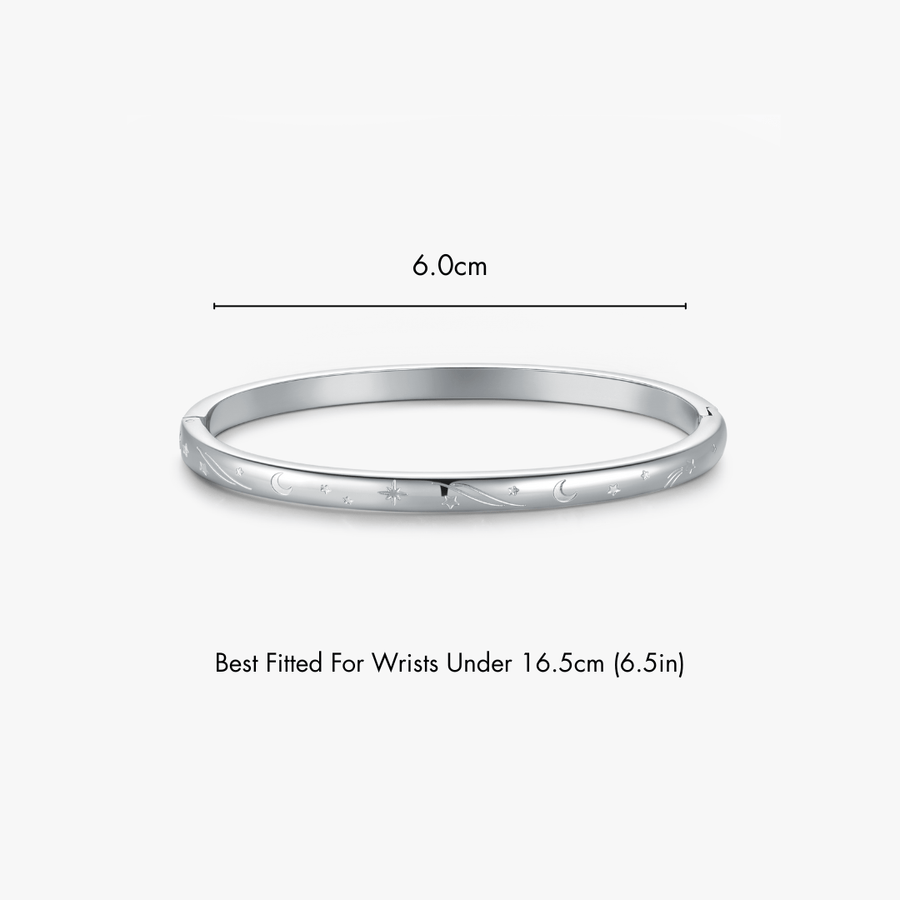 Night Sky Stacker Cuff Bangle Bracelet - Flaire & Co.