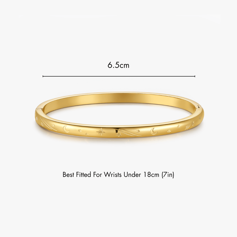 Night Sky Stacker Cuff Bangle Bracelet - Flaire & Co.