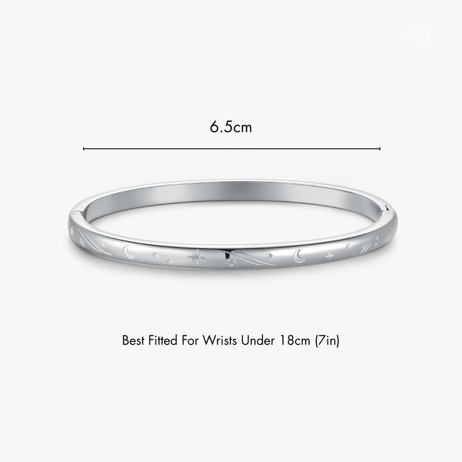 Night Sky Stacker Cuff Bangle Bracelet - Flaire & Co.