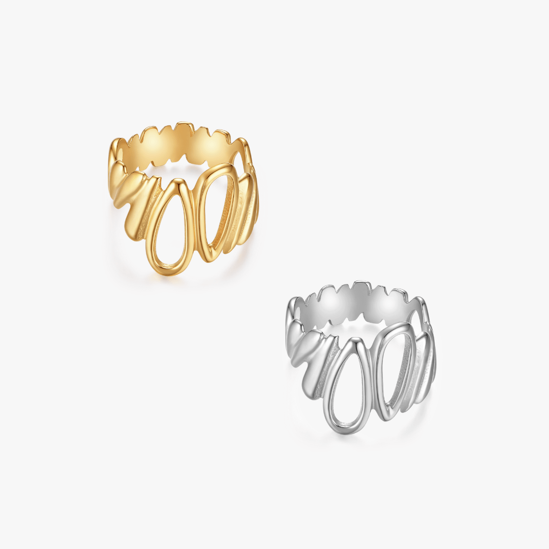 Norah Chunky Tear Drop Ring - Flaire & Co.