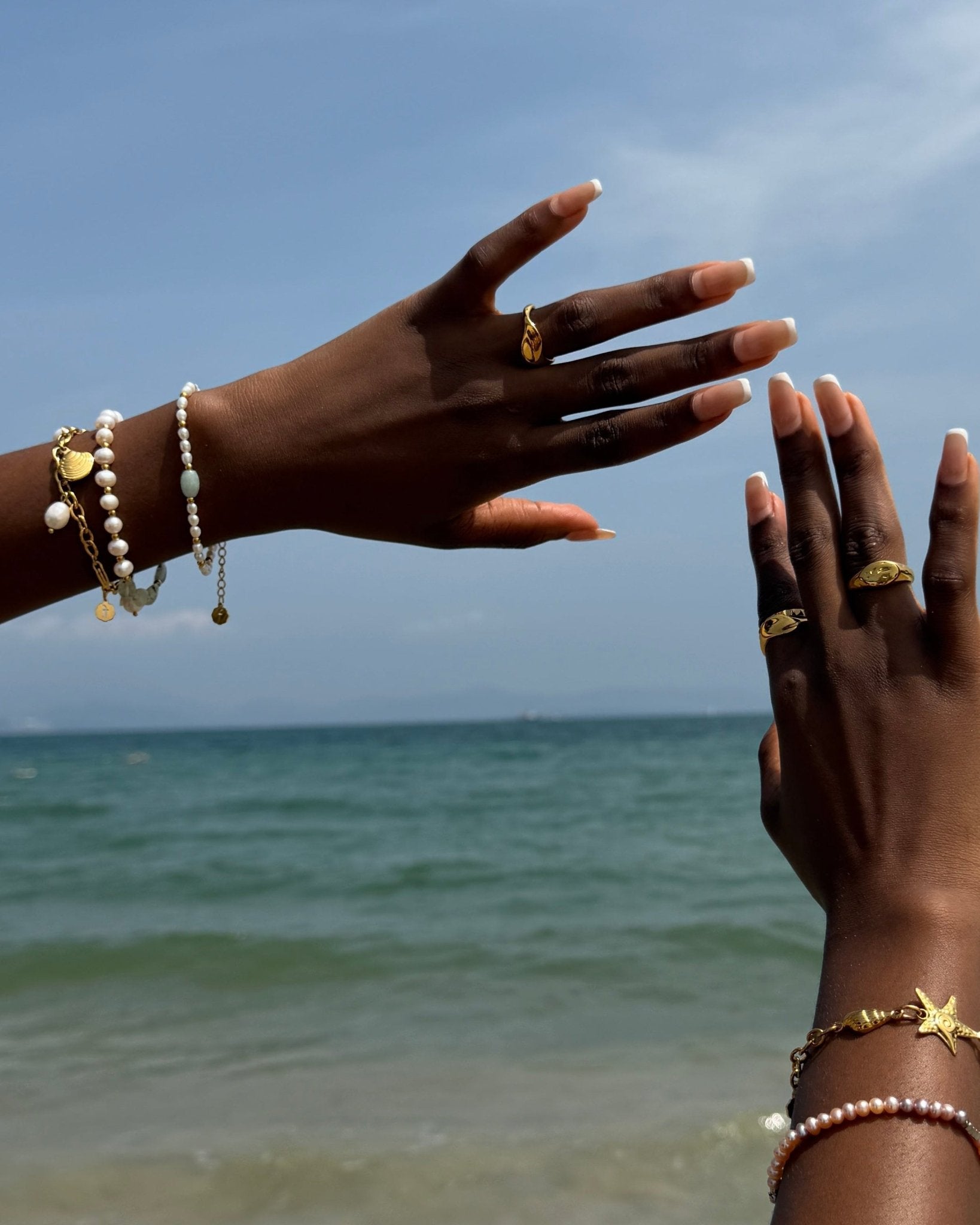 Ocean Muse Pearl Charm Bracelet - Flaire & Co.