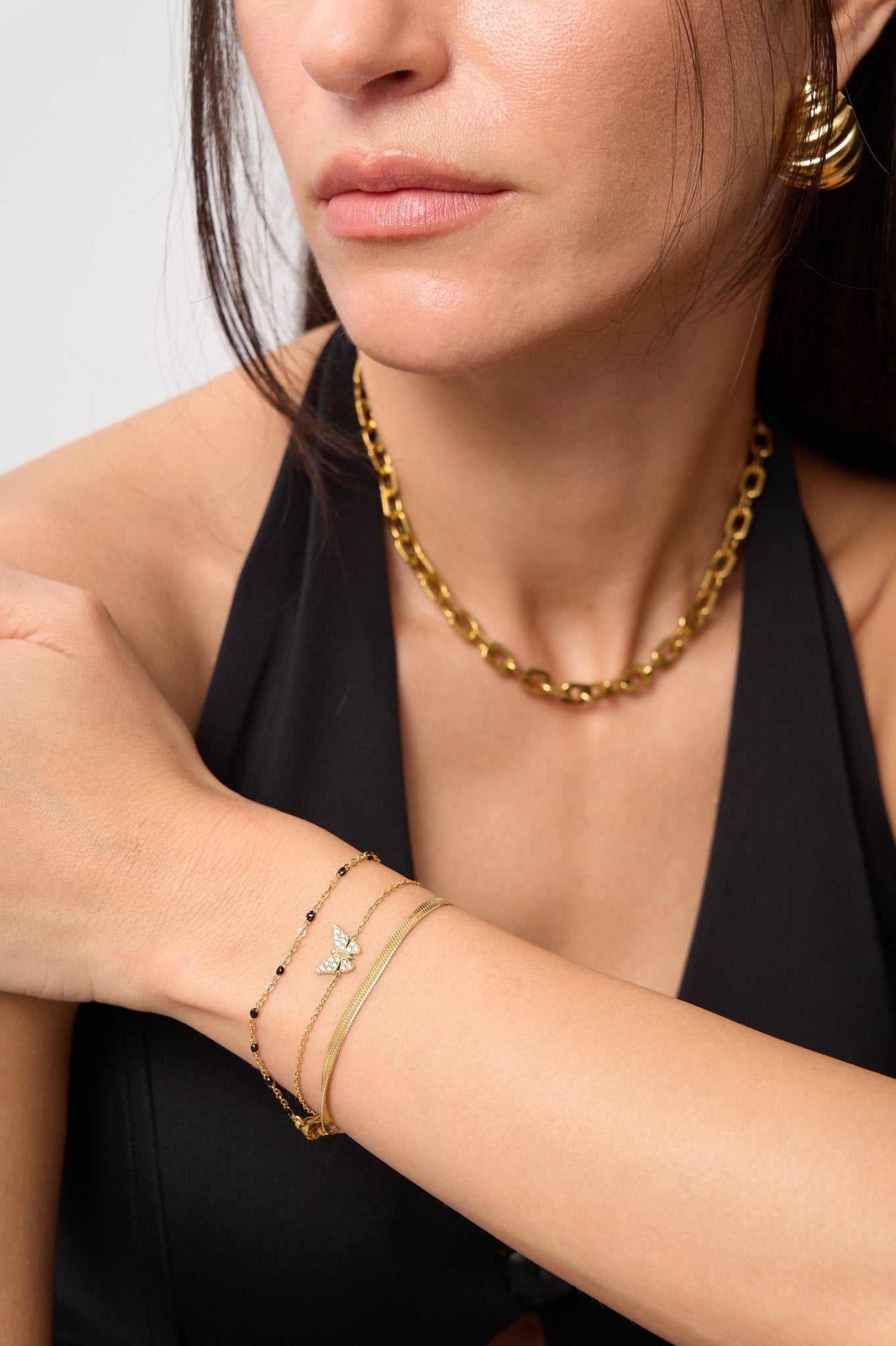 Pave Butterfly Bracelet - Flaire & Co.