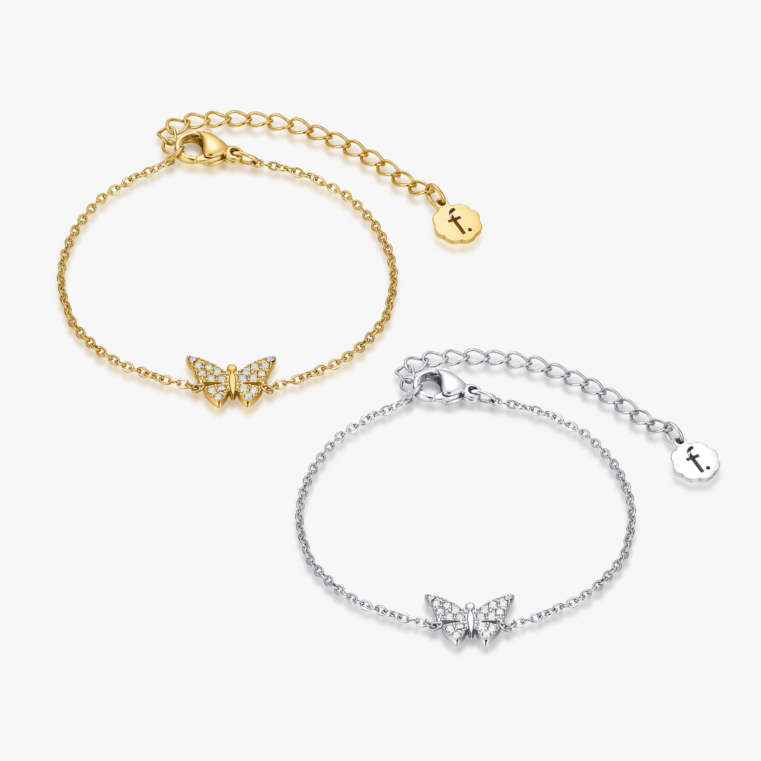 Pave Butterfly Bracelet - Flaire & Co.