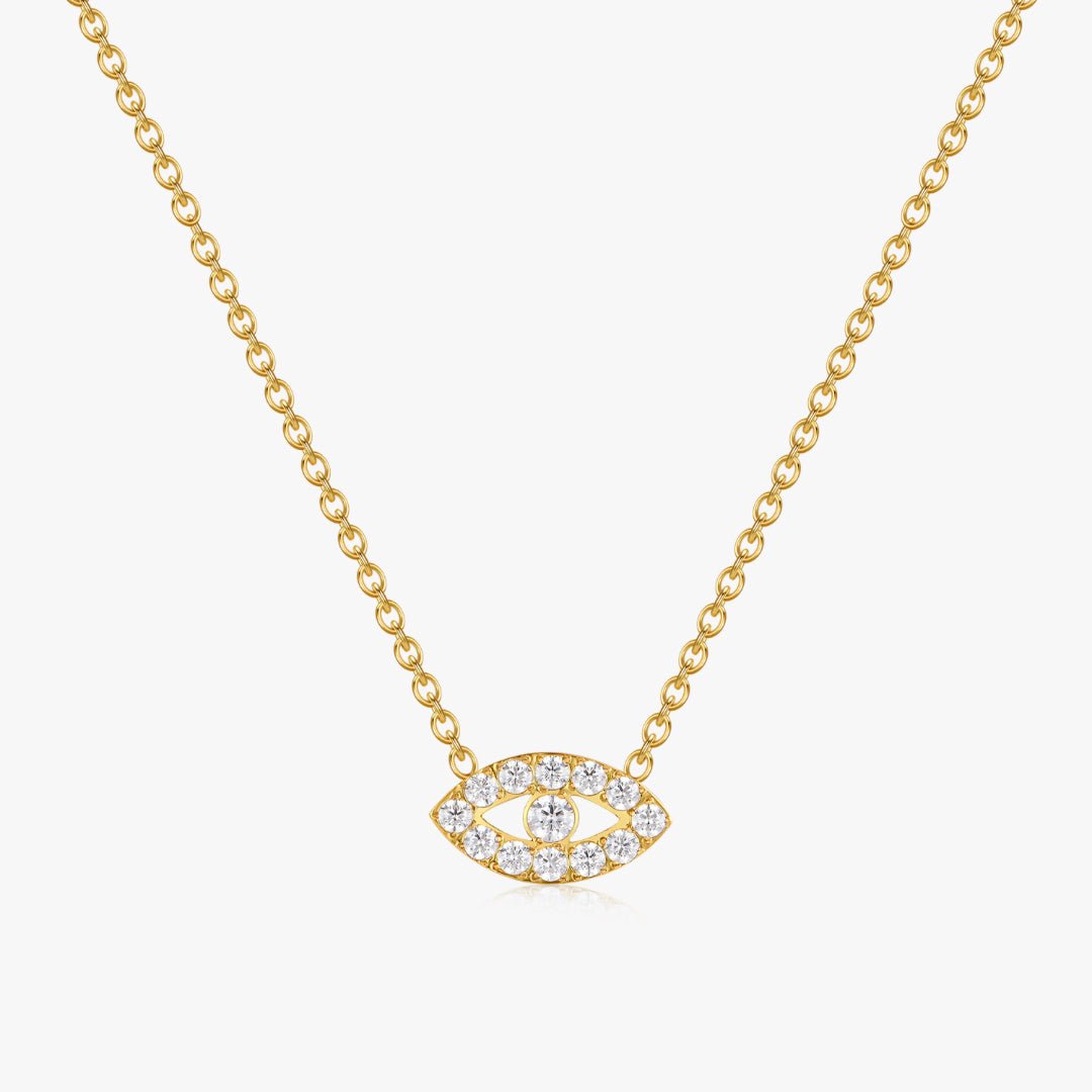 Pave Eye Necklace - Flaire & Co.