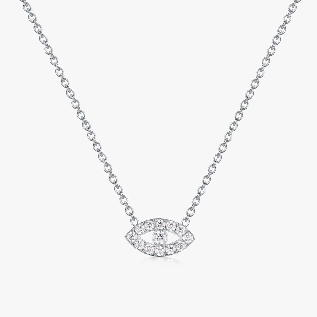 Pave Eye Necklace - Flaire & Co.