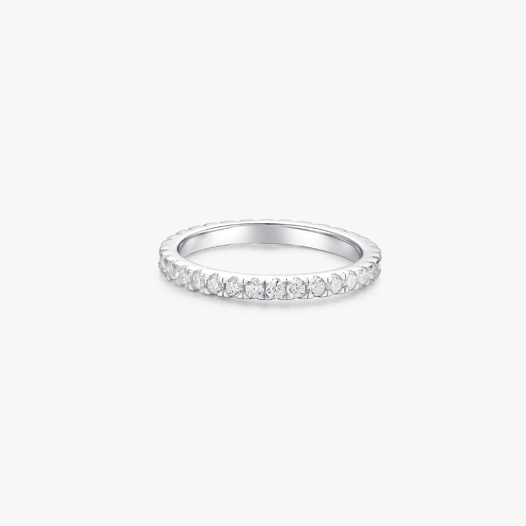 Pave Gem Sterling Ring