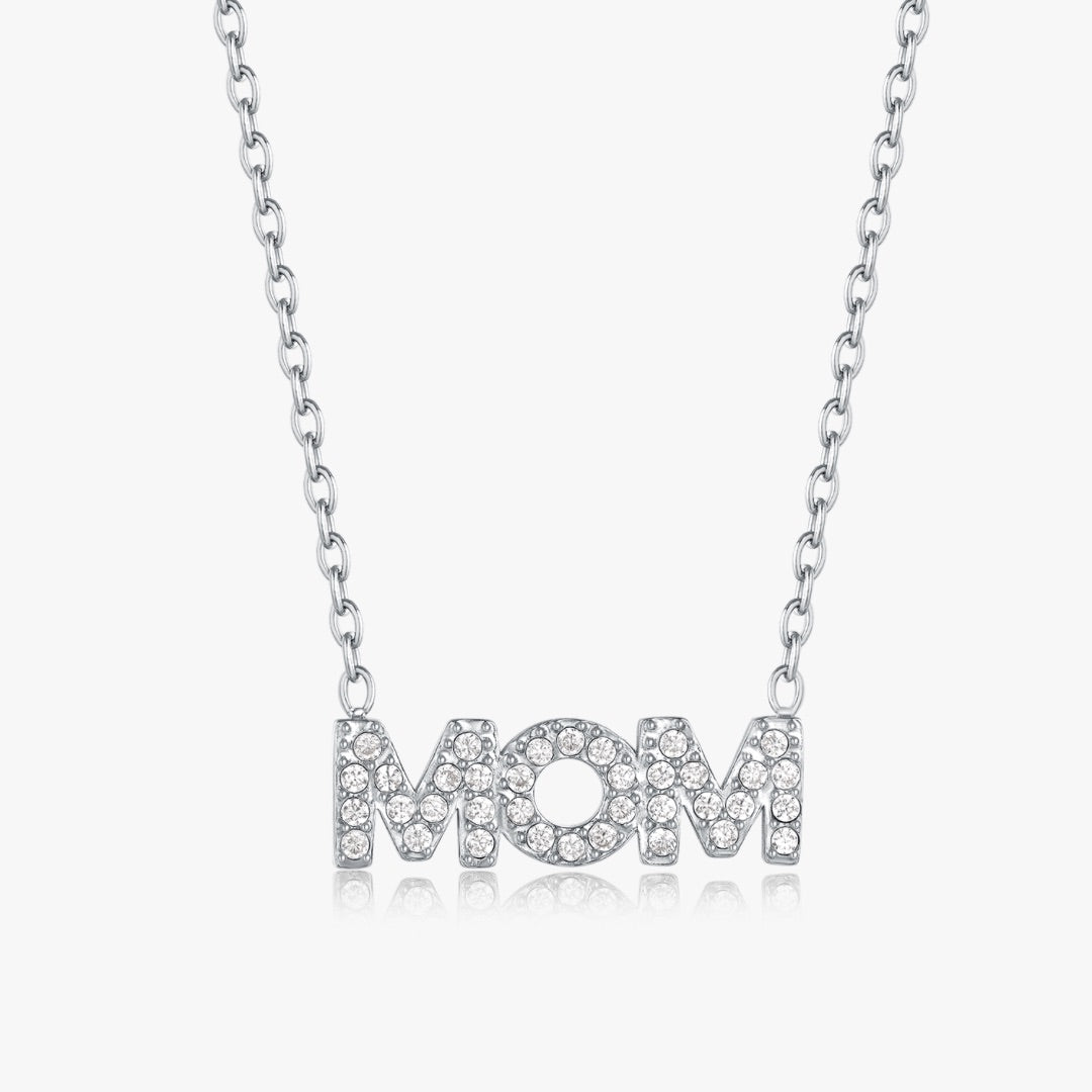 Pave Mom Necklace - Flaire & Co.