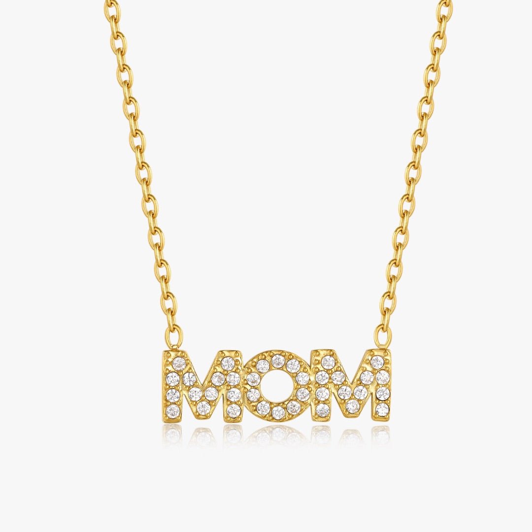 Pave Mom Necklace - Flaire & Co.