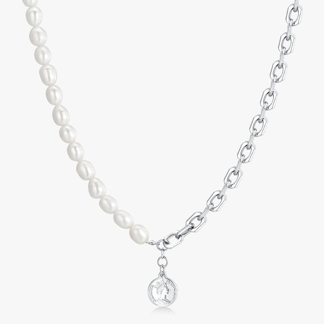 Pendant Chunky Pearl Necklace (Unisex) - Flaire & Co.