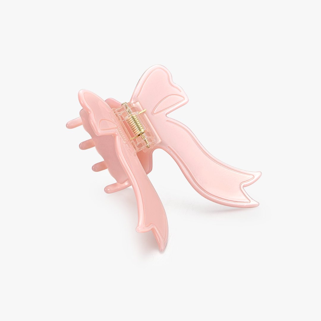 Pink Bow Claw Clip - Flaire & Co.