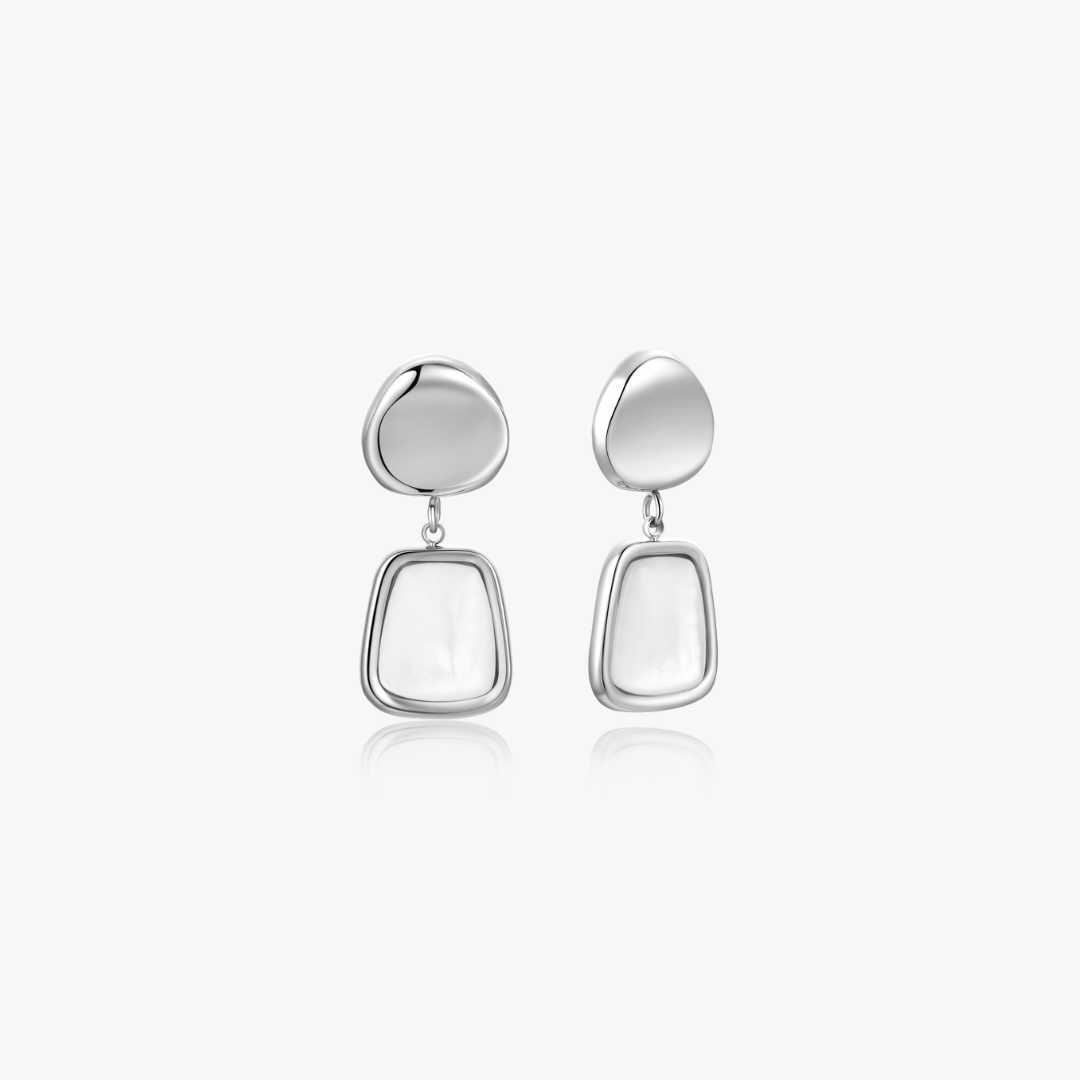 Ramona Mother Of Pearl Earrings - Flaire & Co.