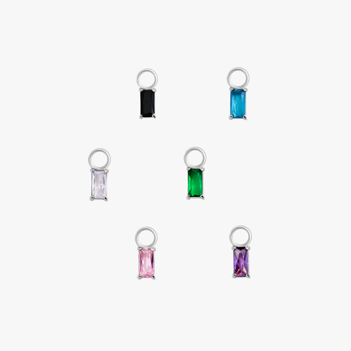 Rectangle Hoop Charms