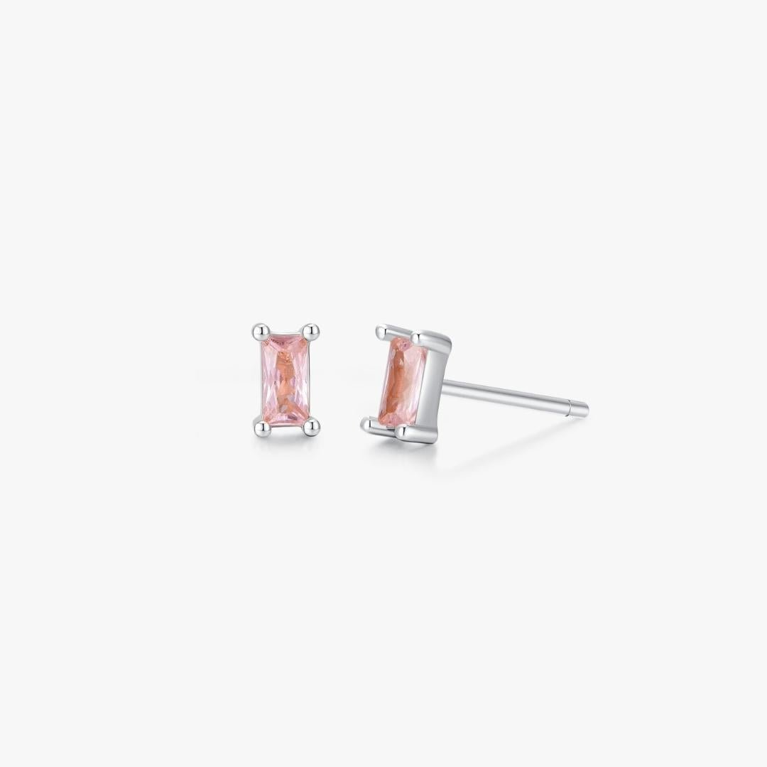 Rectangle Studs in Silver - Flaire & Co.