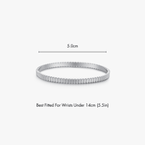 Ribbed Stacker Cuff Bangle - Flaire & Co.