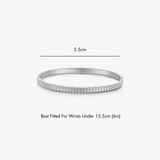 Ribbed Stacker Cuff Bangle - Flaire & Co.
