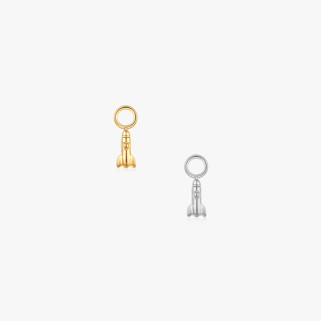 Rocket Hoop Charm (Single) - Flaire & Co.