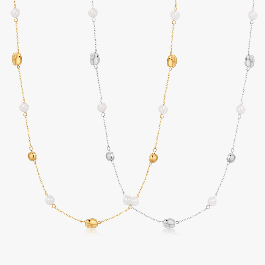Sabina Pearl Necklace - Flaire & Co.