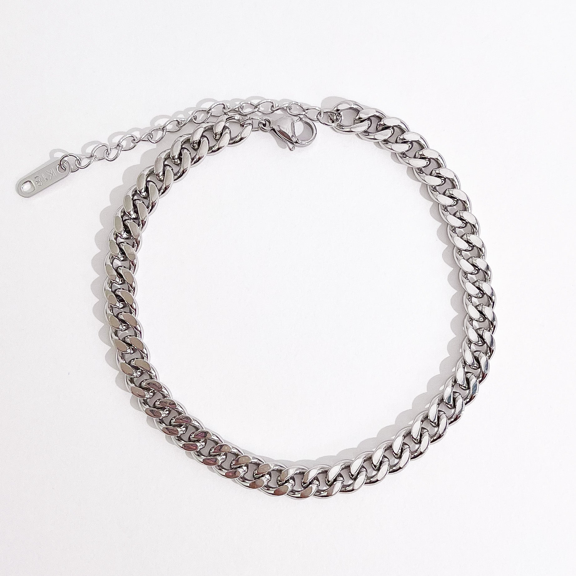 Sasha Anklet in Silver - Flaire & Co.