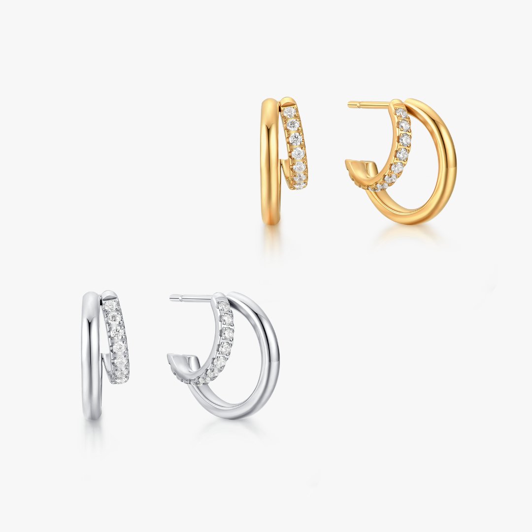 Seeing Double Hoops - Flaire & Co.