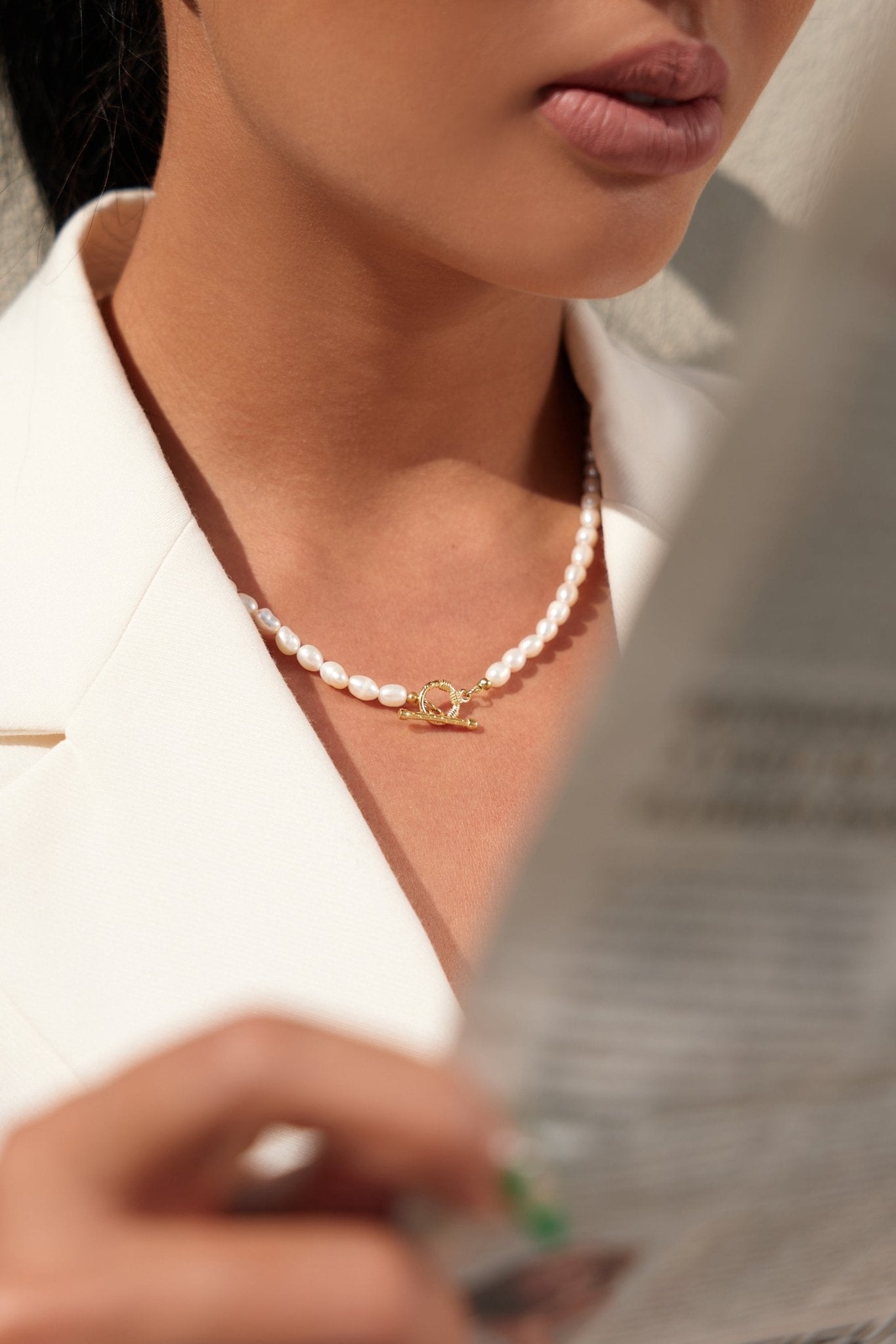 Shay Pearl Necklace - Flaire & Co.