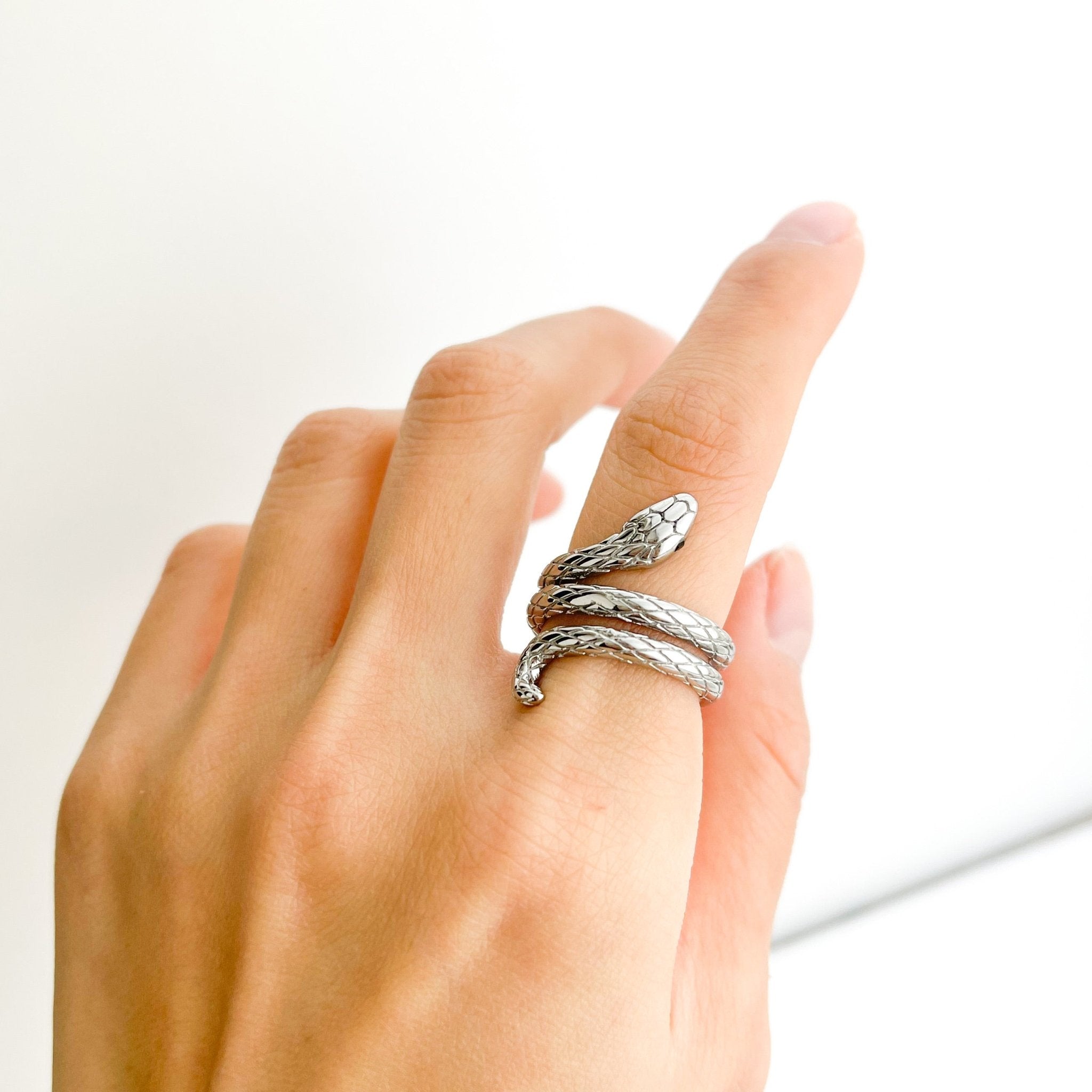 Silver Snake Ring - Flaire & Co.