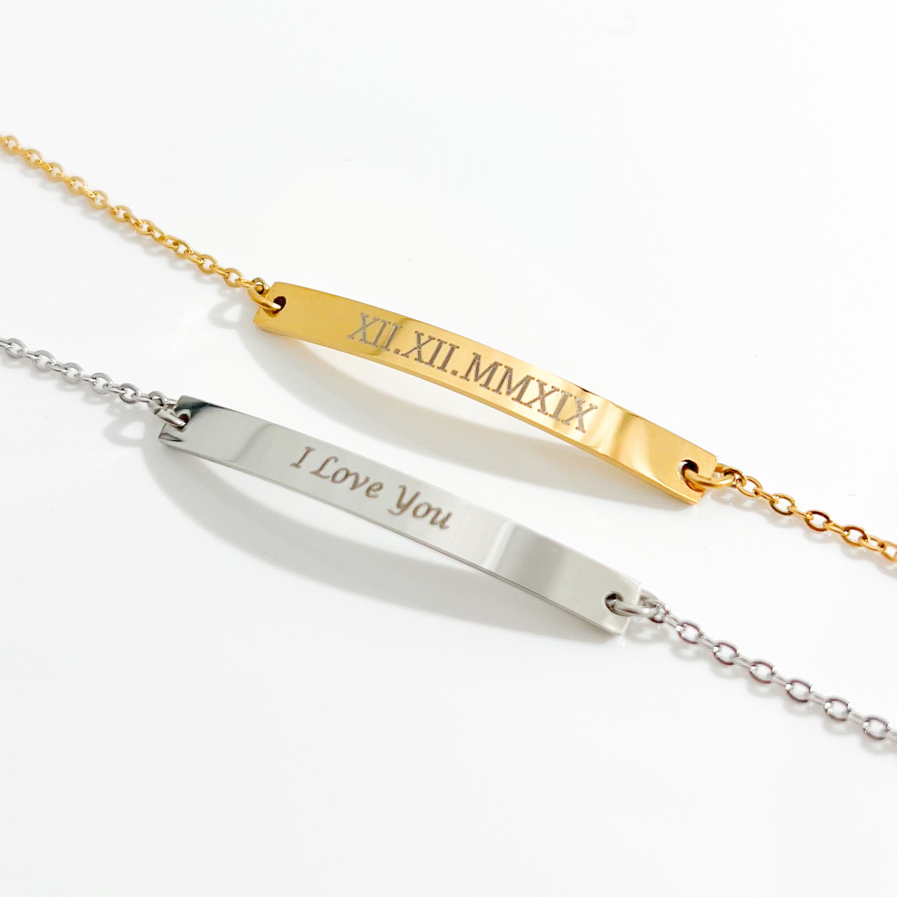 Simple Bar Bracelet in Gold + Silver - Flaire & Co.