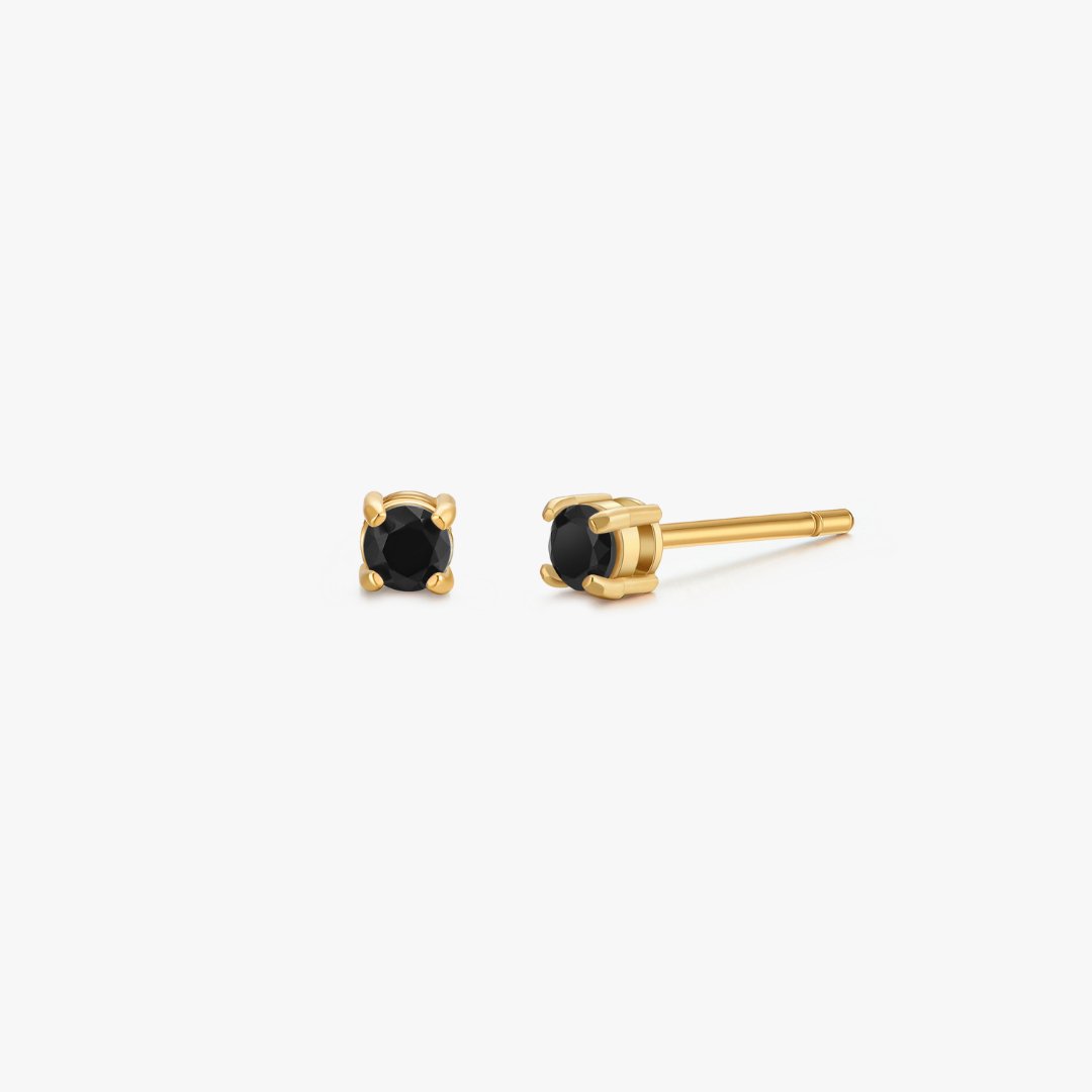 Simple CZ Studs in Gold - Flaire & Co.