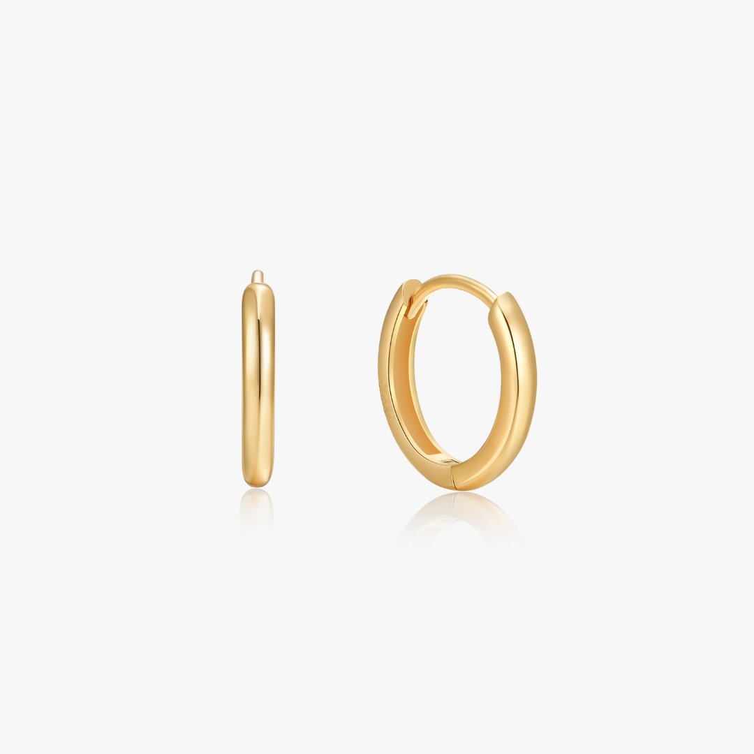 Simple Hoops in Gold - Flaire & Co.