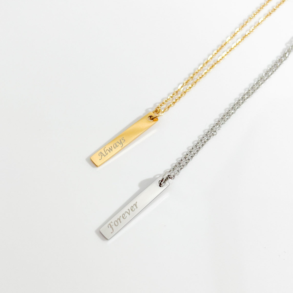 Simple Vertical Bar Necklaces
