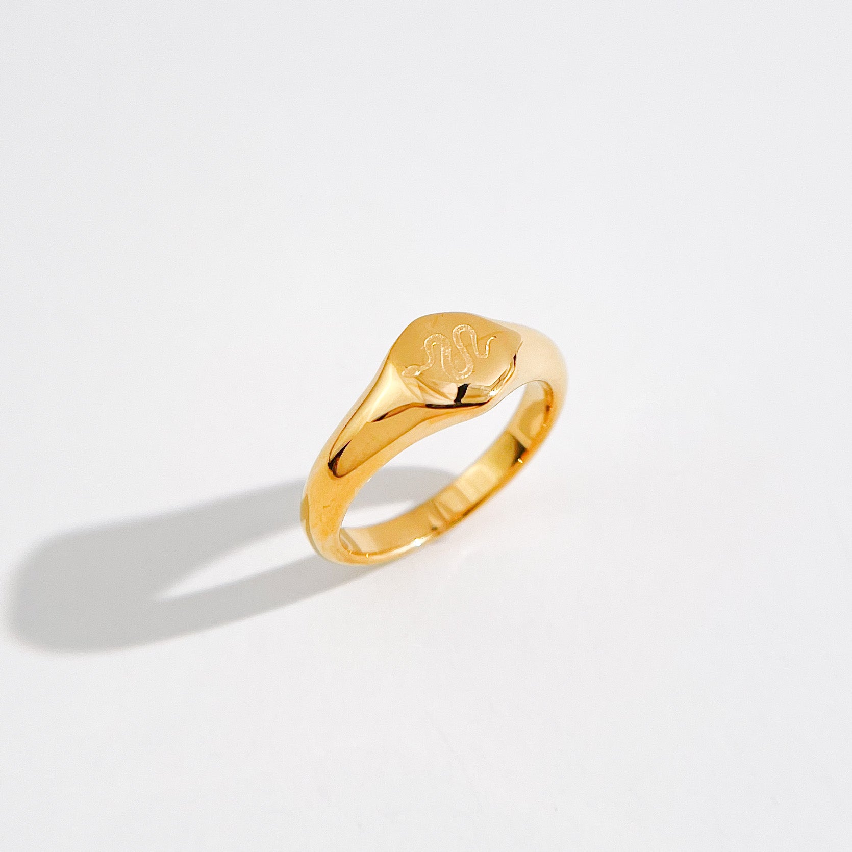 Slitherin Signet Gold Ring - Flaire & Co.
