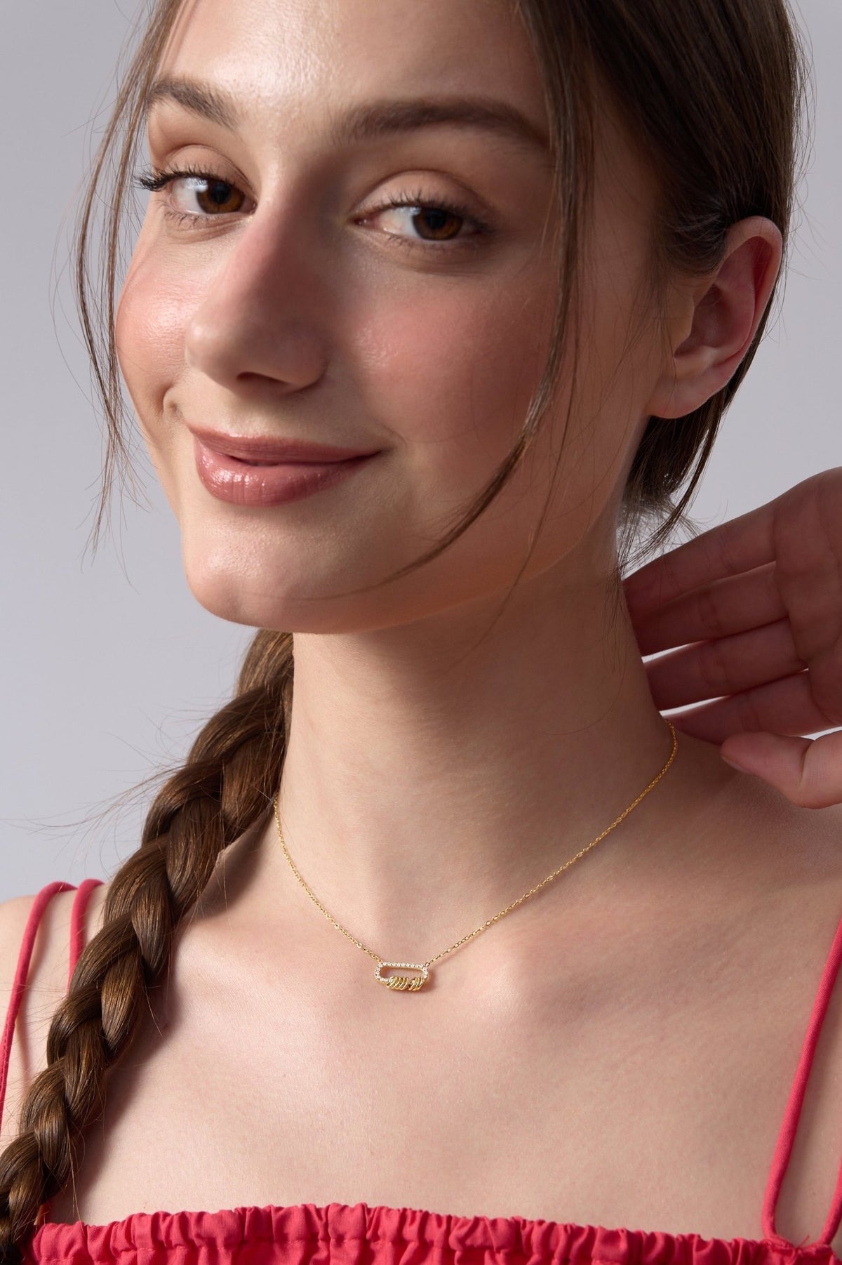 Sloane Stacked Loops Necklace | Flaire & Co.