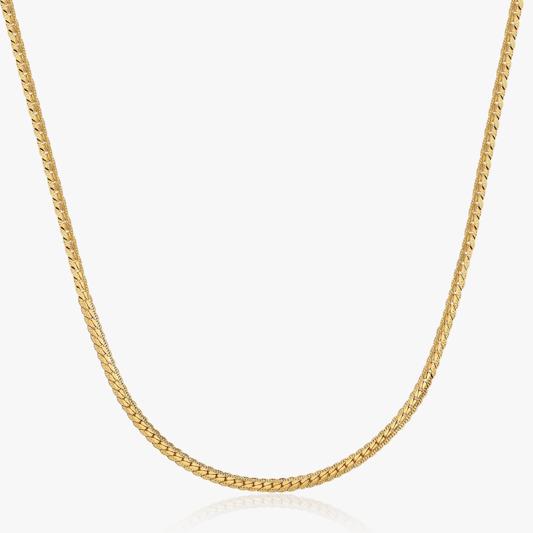 Snake Chain Necklace in Gold - Flaire & Co.