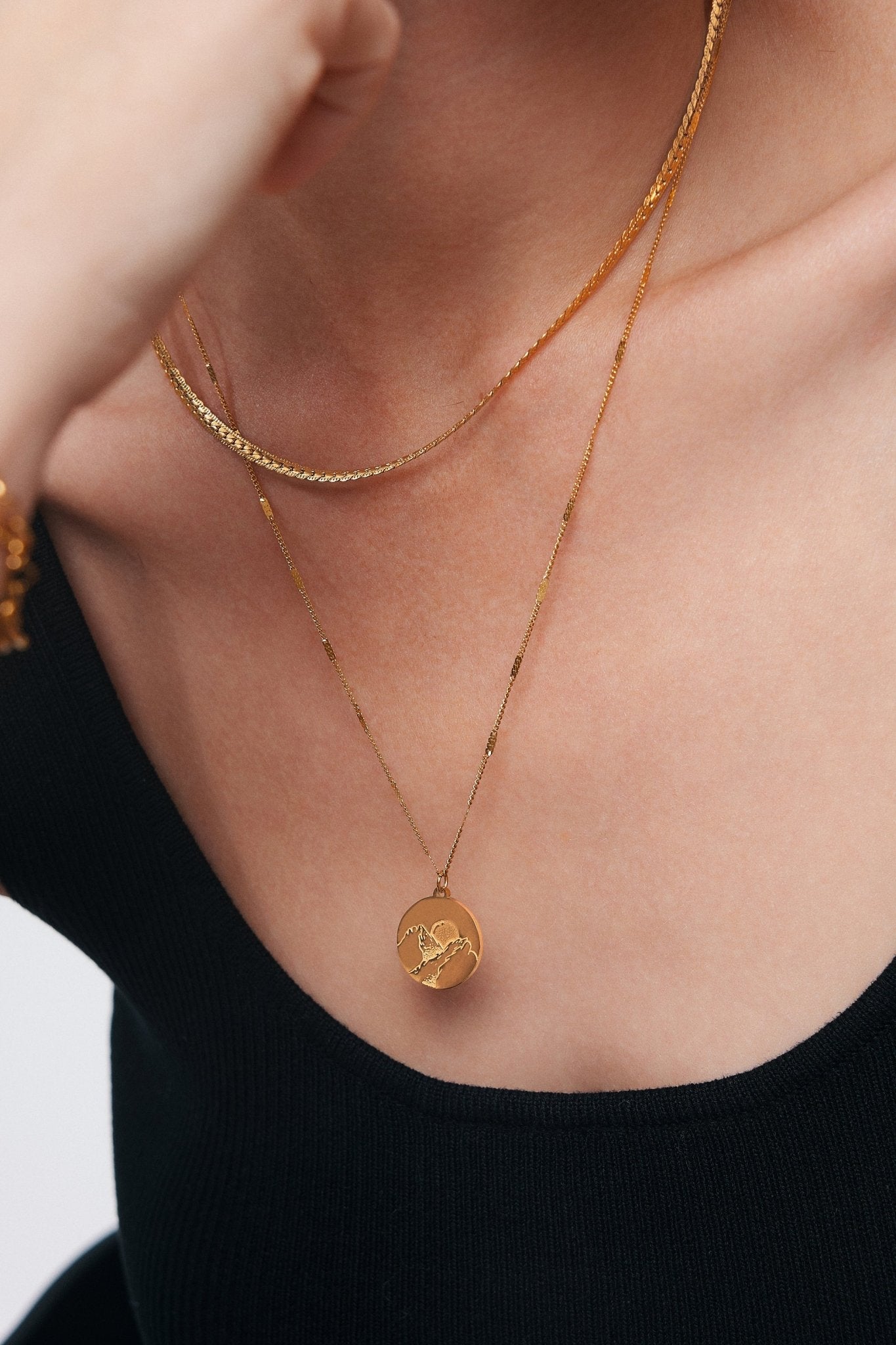 Snake Chain Necklace in Gold - Flaire & Co.