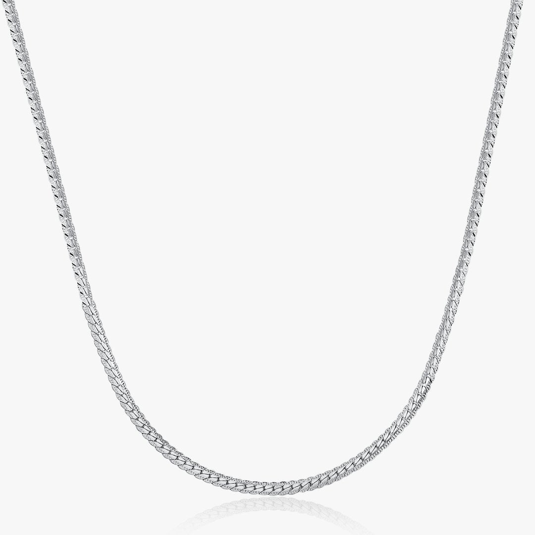 Snake Chain Necklace in Silver - Flaire & Co.