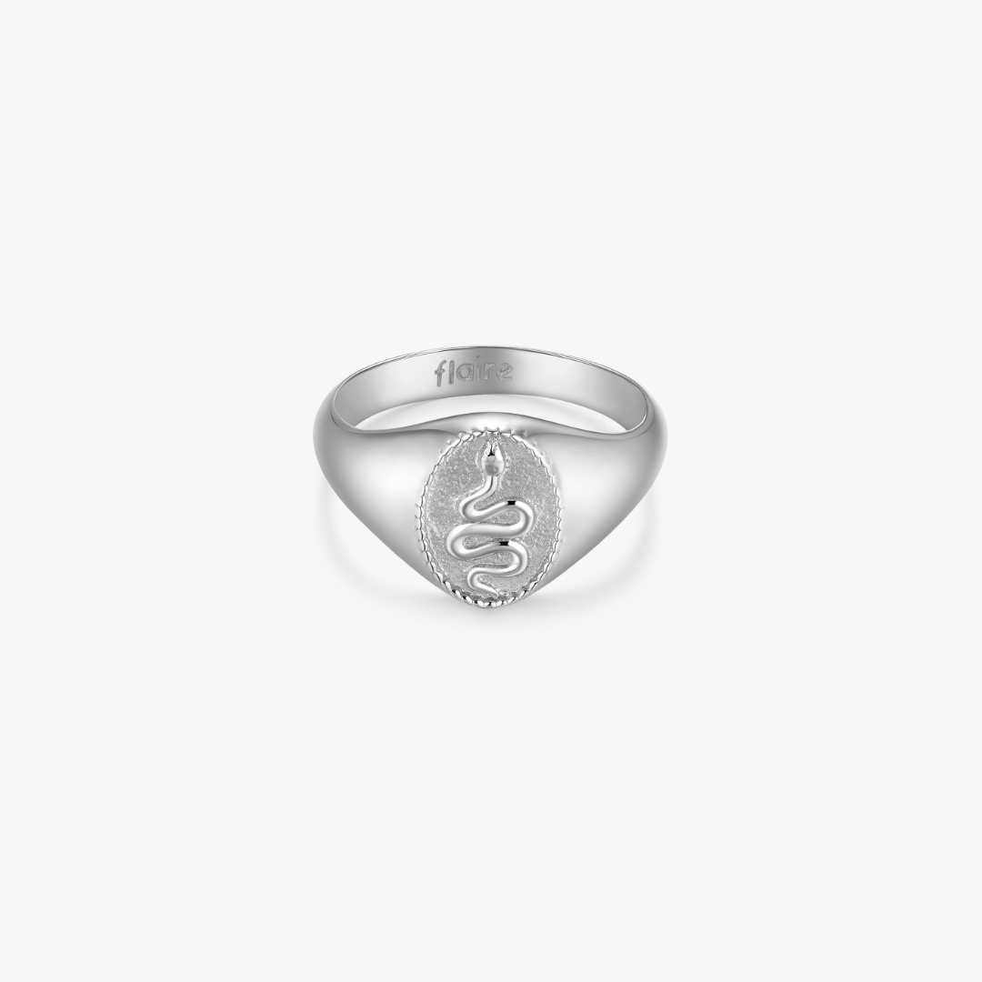 Snake Signet Ring - Flaire & Co.