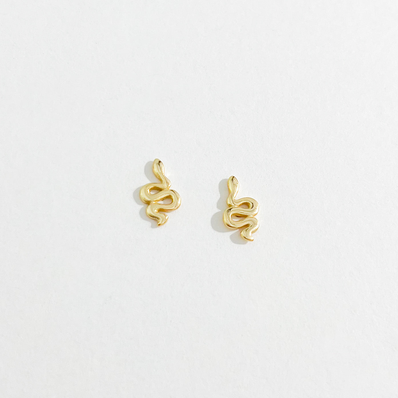 Snake Studs in Gold - Flaire & Co.