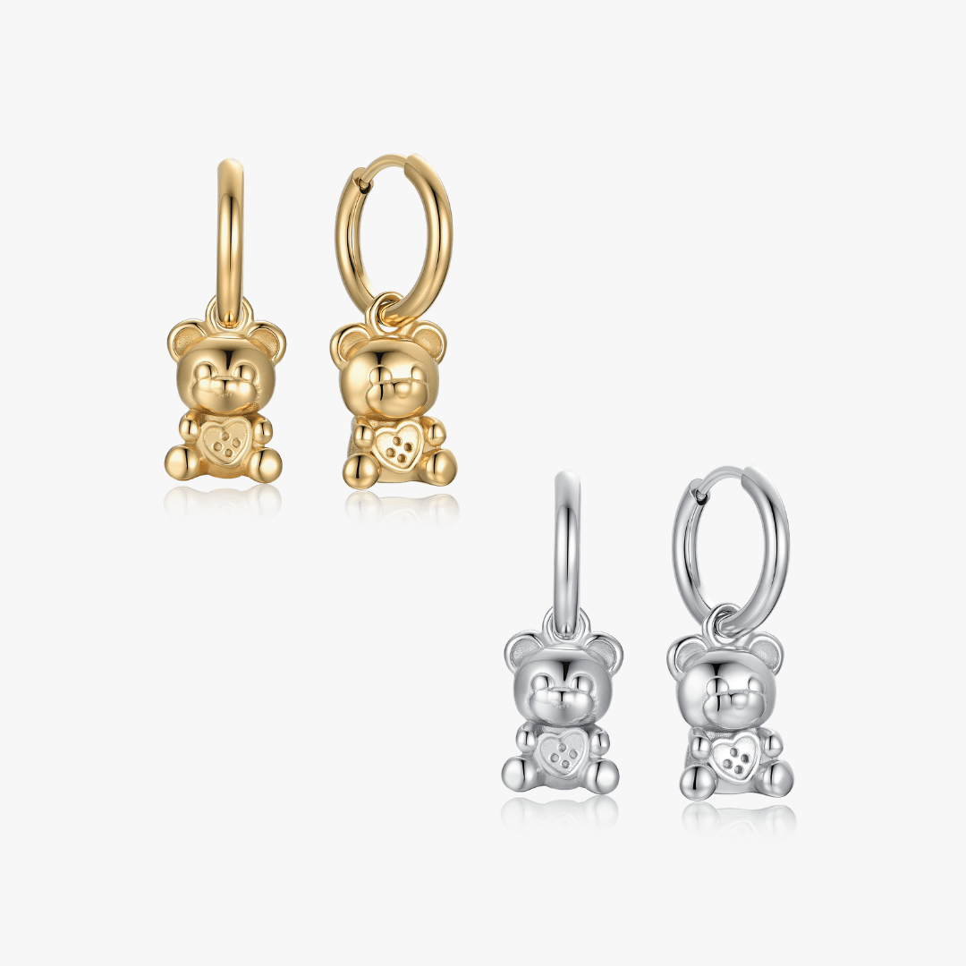 Snuggle Bear Earrings - Flaire & Co.