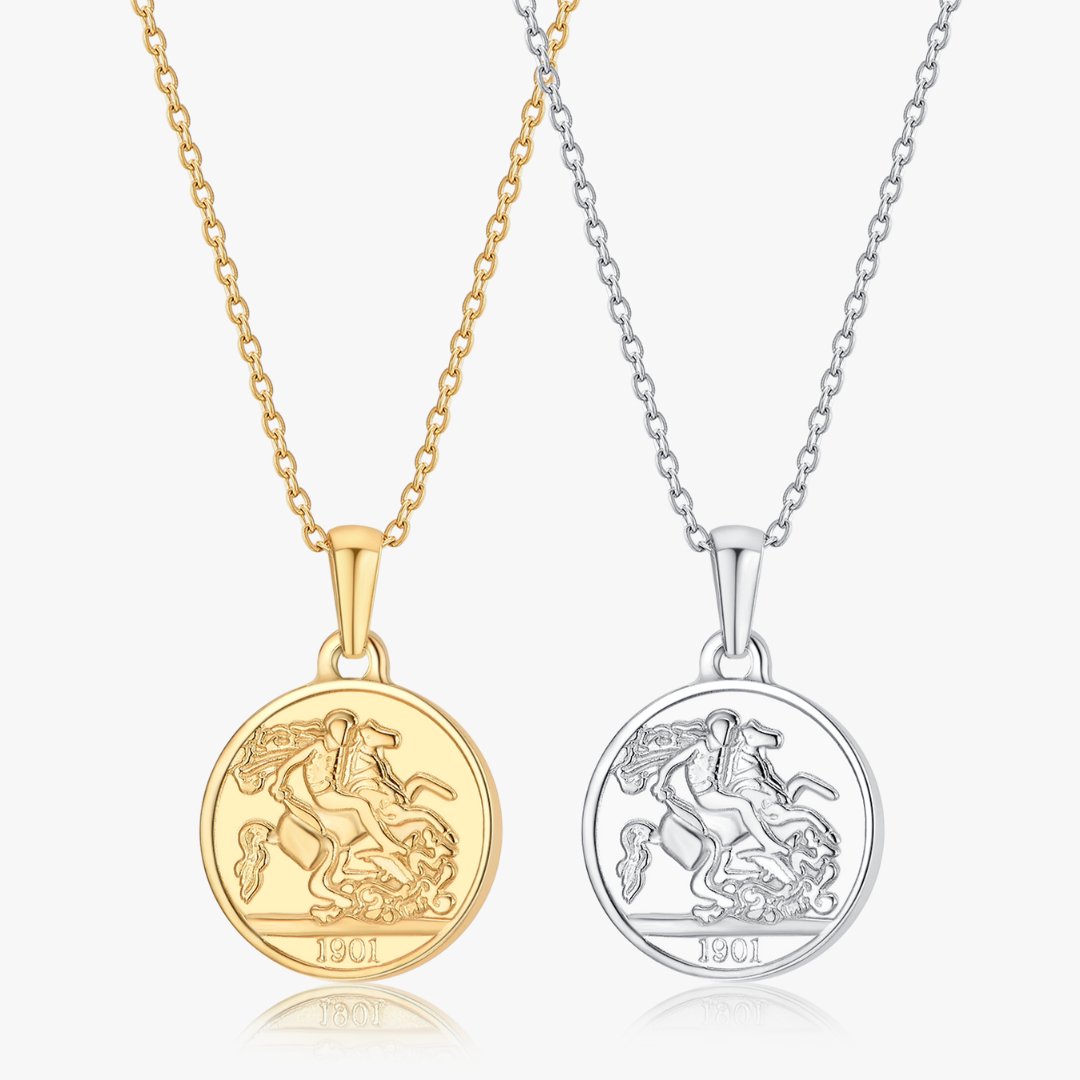 Sparta Coin Necklace in Gold - Flaire & Co.