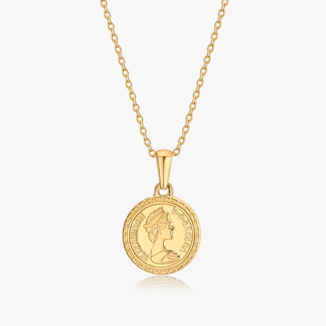 Sparta Coin Necklace in Gold - Flaire & Co.