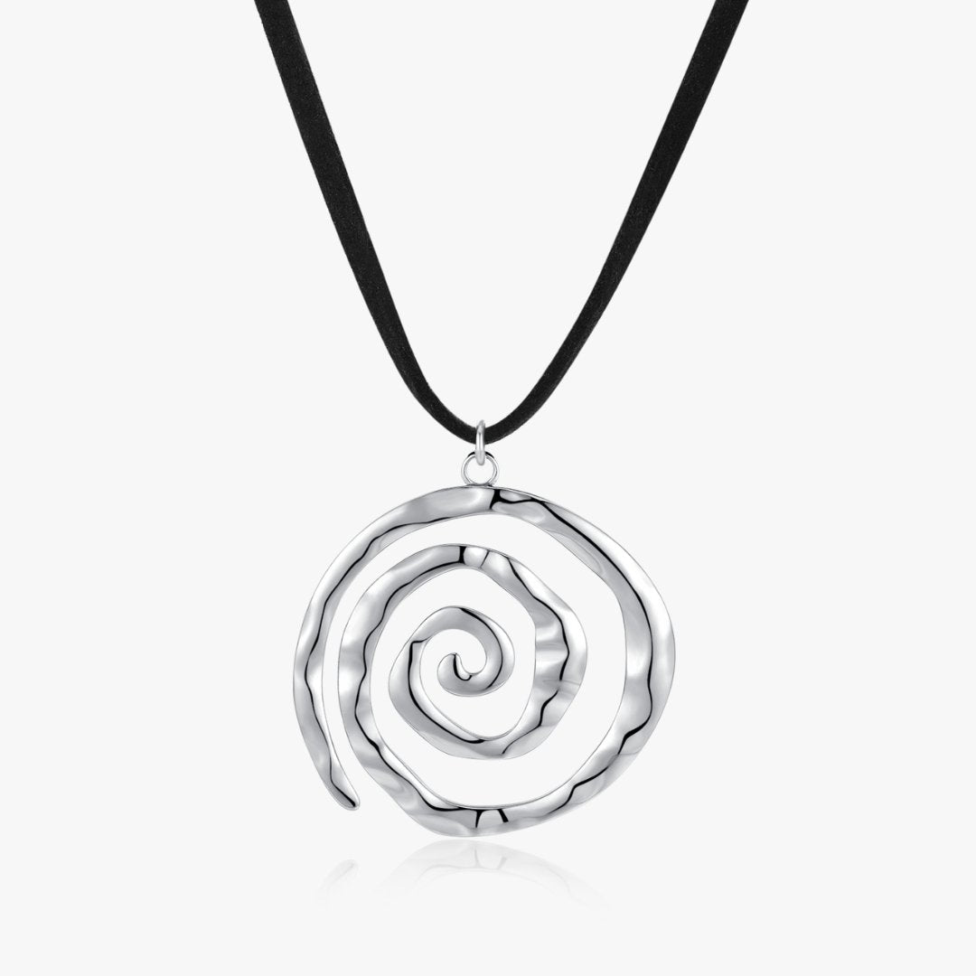 Spiral Adjustable Cord Necklace (Greek Inspired Collection) - Flaire & Co.