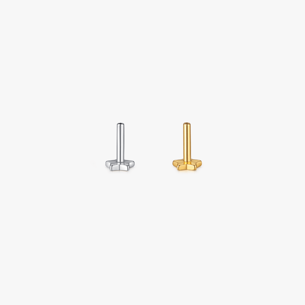 Star Titanium Flat Back Backings (Single) - Flaire & Co.