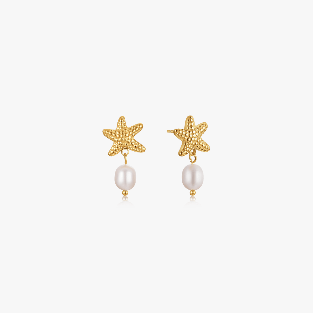 Starfish Pearl Earrings - Flaire & Co.