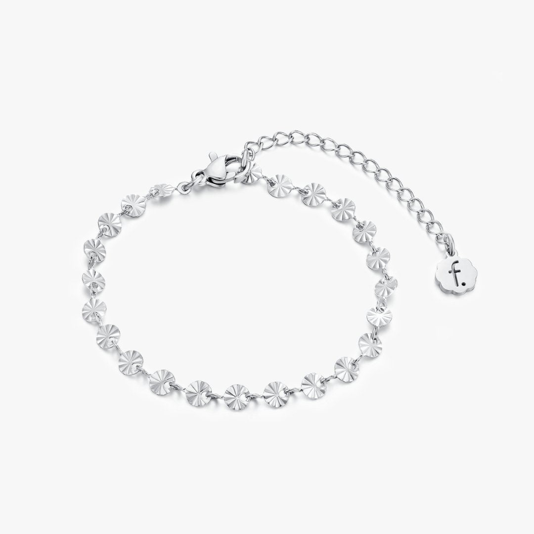 Sunburst Chain Bracelet in Silver - Flaire & Co.