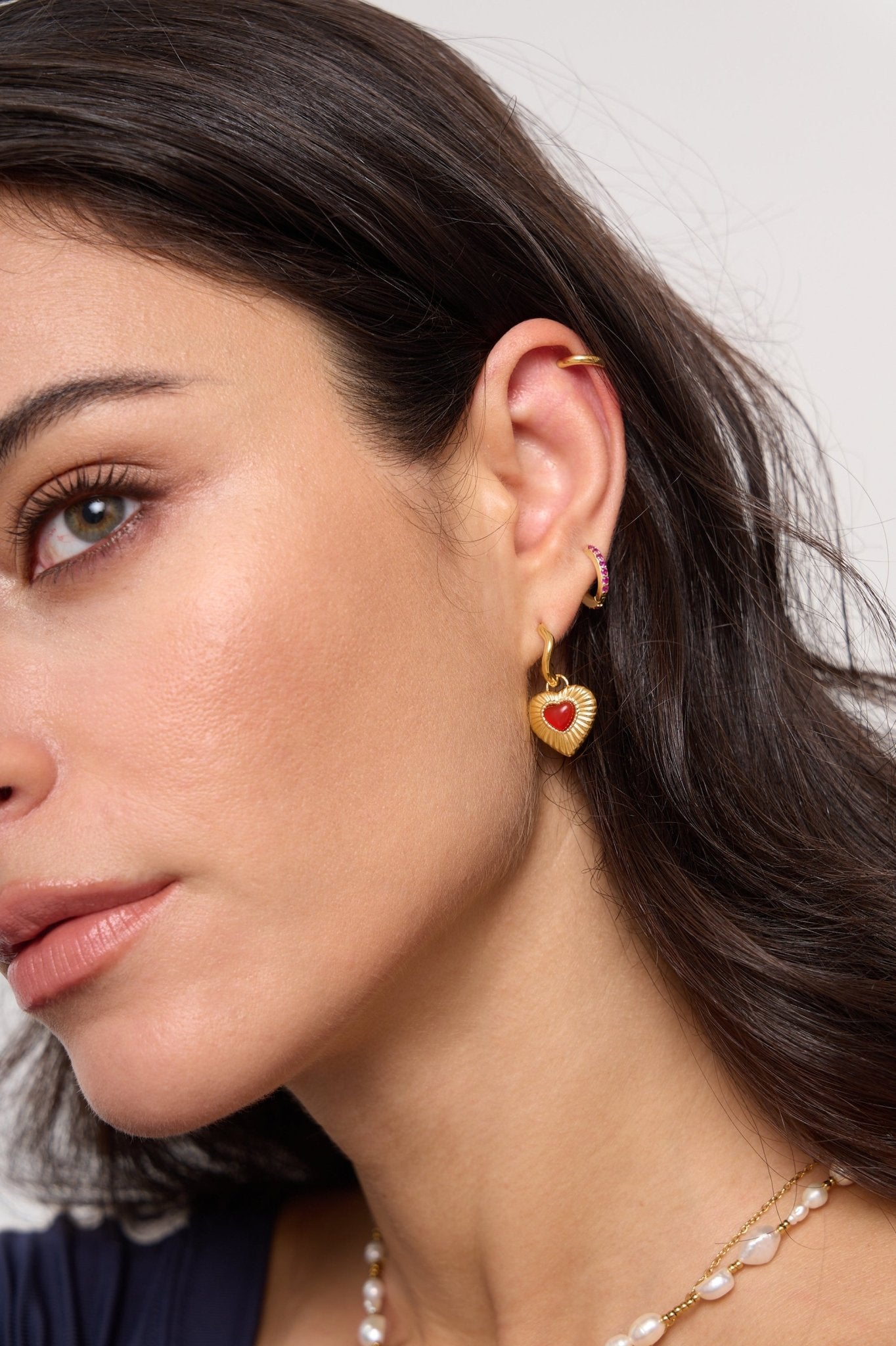 Sunburst Heart Earrings - Flaire & Co.