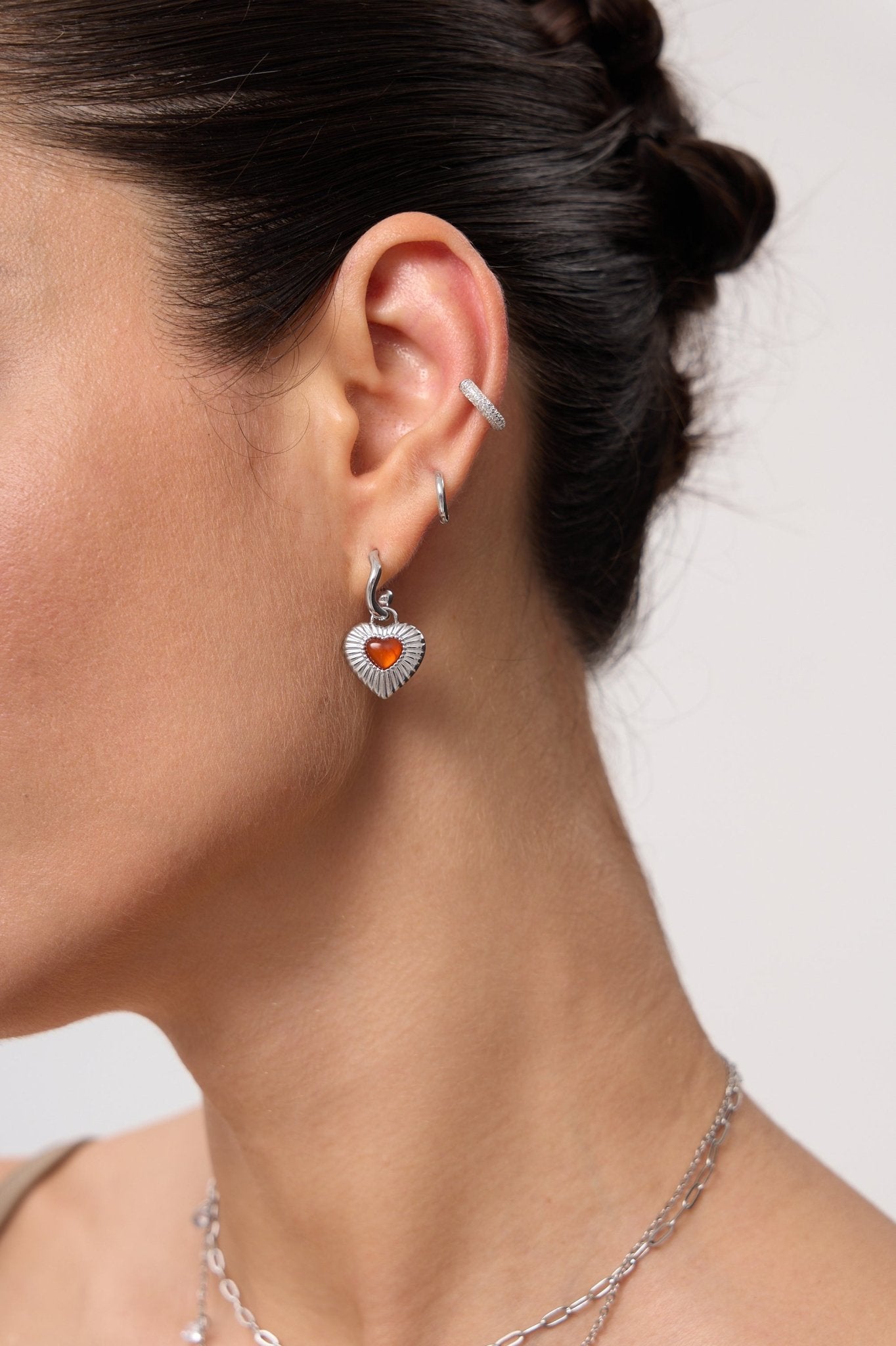 Sunburst Heart Earrings - Flaire & Co.