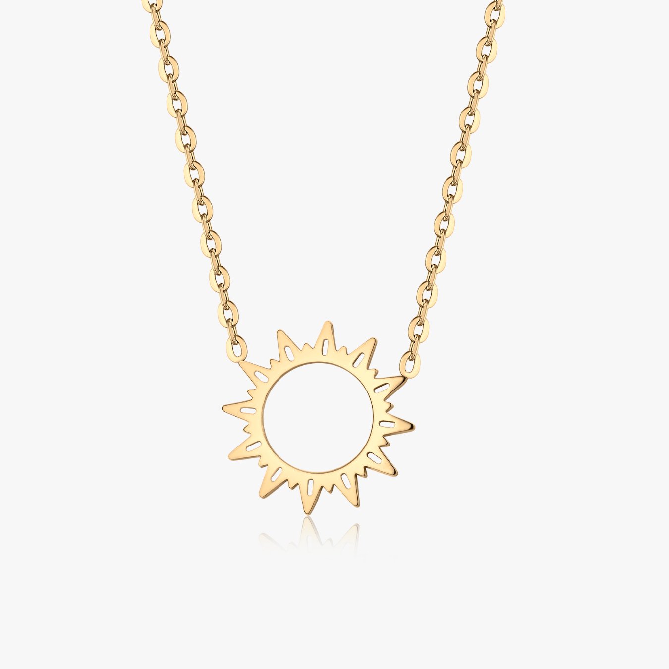 Sunburst Necklace in Gold - Flaire & Co.