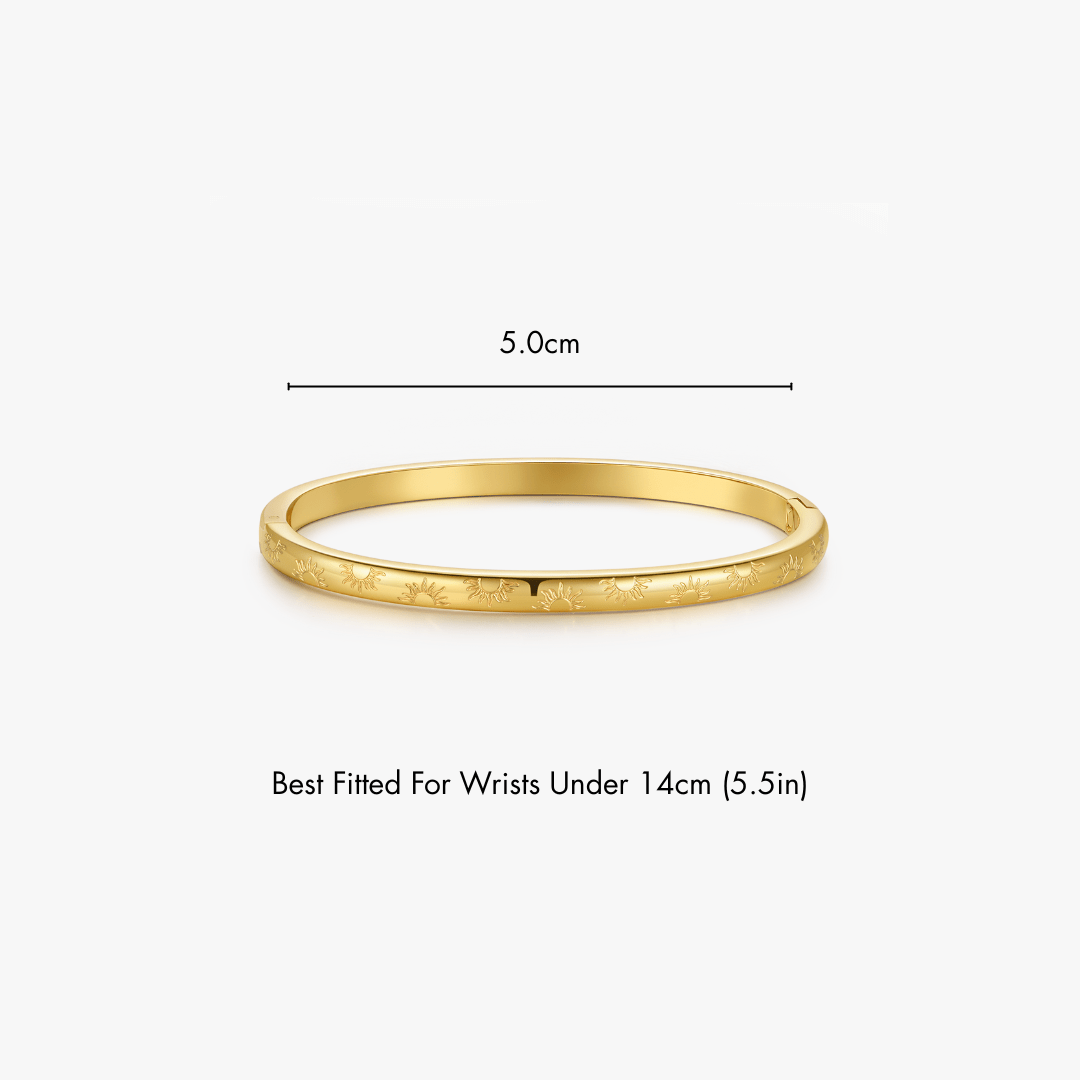 Sunlight Stacker Cuff Bangle Bracelet - Flaire & Co.