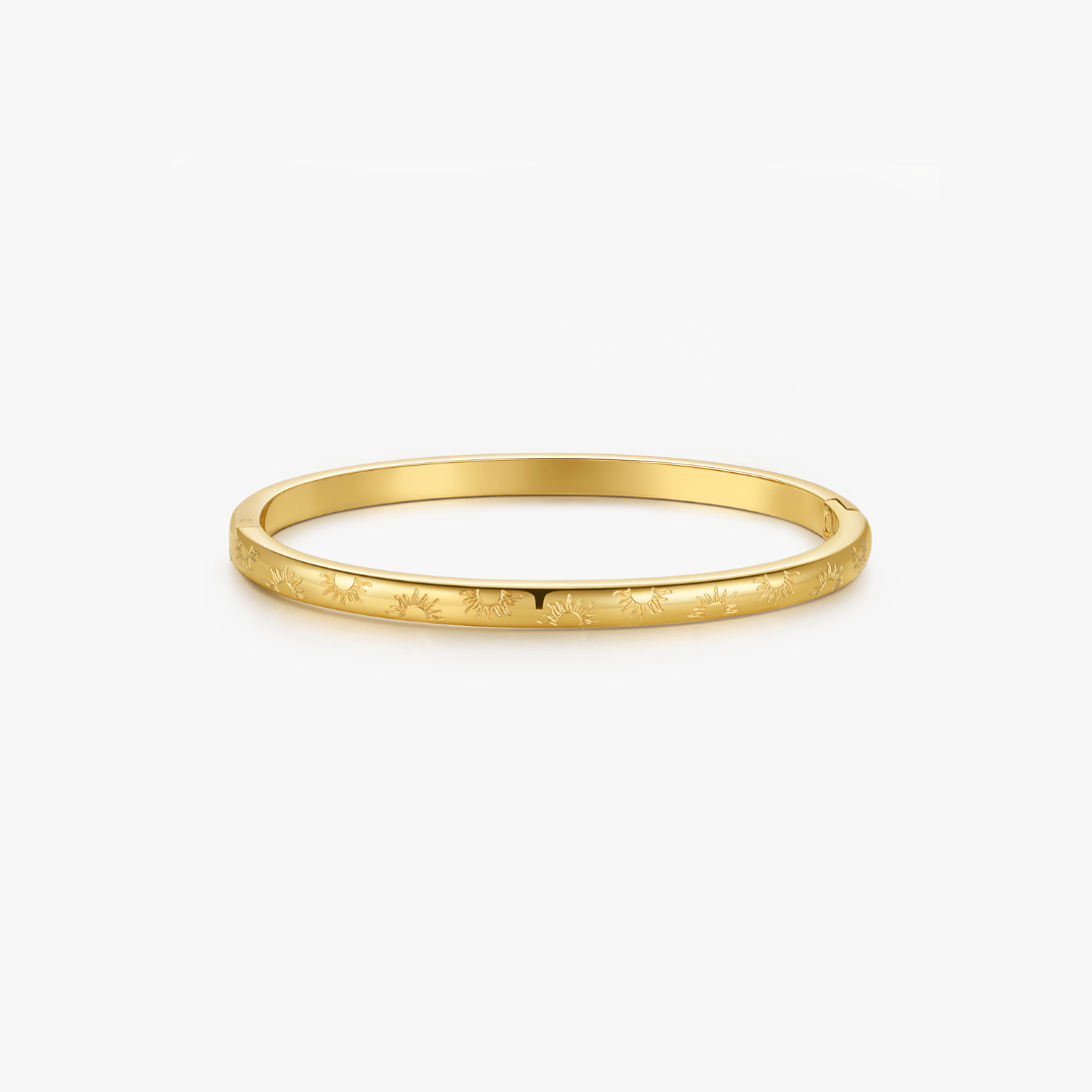 Sunlight Stacker Cuff Bangle Bracelet - Flaire & Co.