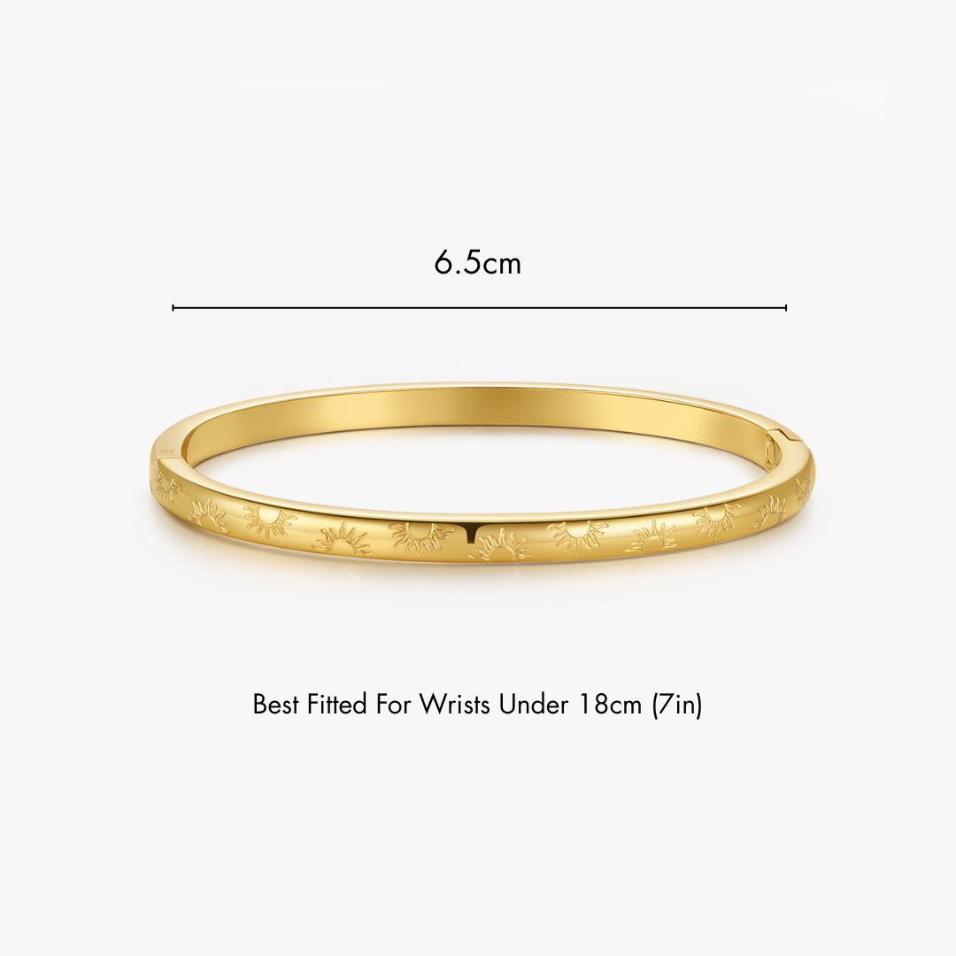 Sunlight Stacker Cuff Bangle Bracelet - Flaire & Co.