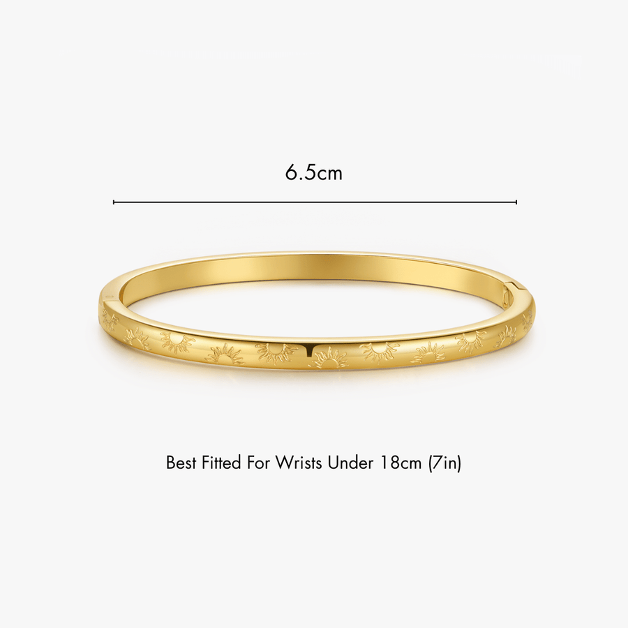 Sunlight Stacker Cuff Bangle Bracelet - Flaire & Co.
